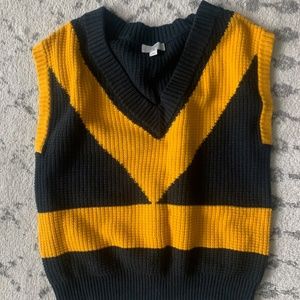 GOOD AS NEW! Victor Glemaud X Target V-neck Sweater Vest Womens  XL  Black